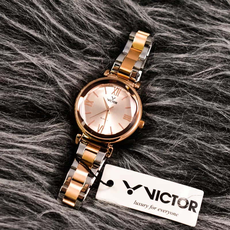 ساعت مچی عقربهای کوارتز زنانه ویکتور مدل 1455L
