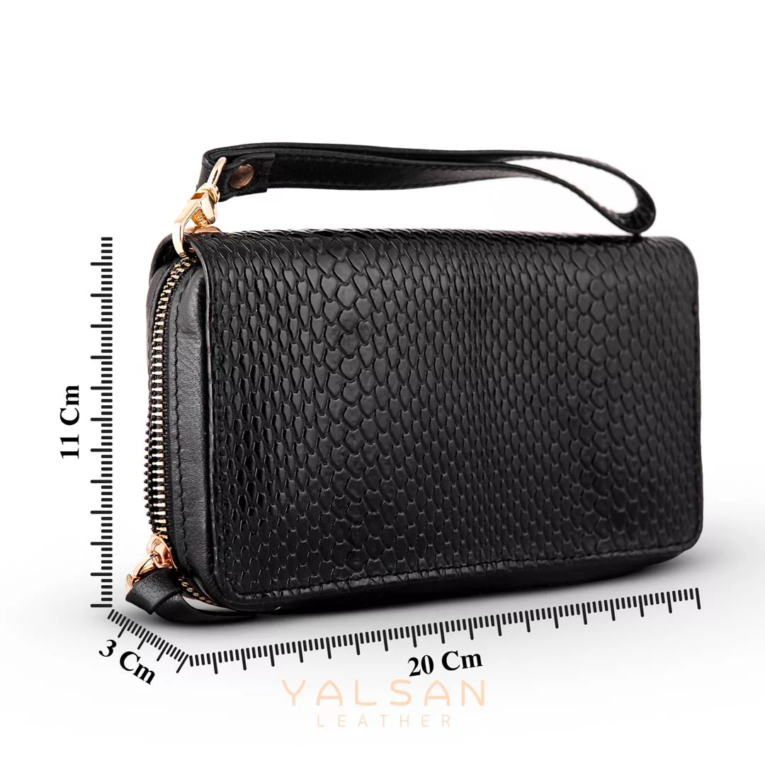 کیف پول چرم یلسان مدل غزال کد MRV-051-msk