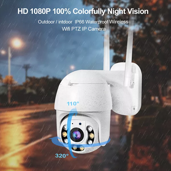 دوربین مداربسته تحت شبکه هوشمند مدل چرخشی بیسیم WIFI V380