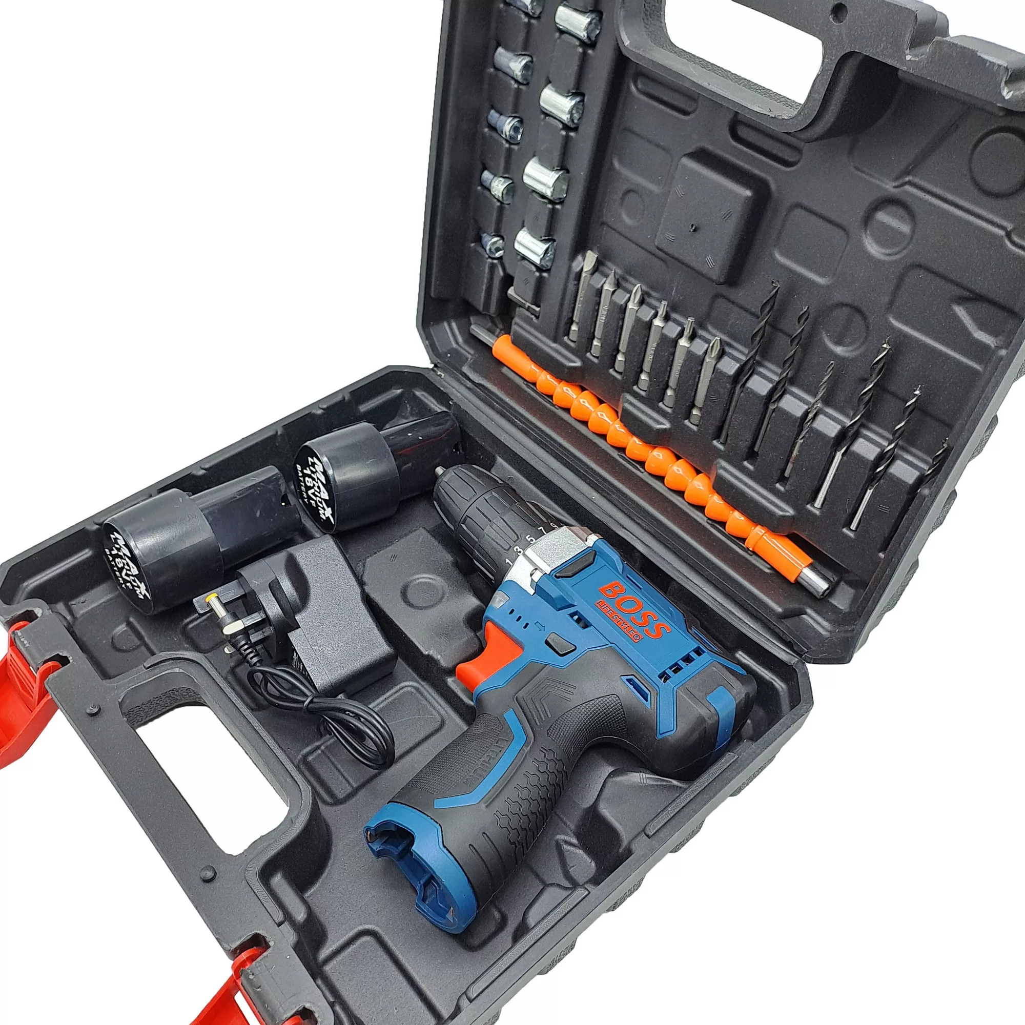 مجموعه 28 عددی دریل پیچ گوشتی شارژی صنعتی باس مدل LIFE_STYLE کد 02