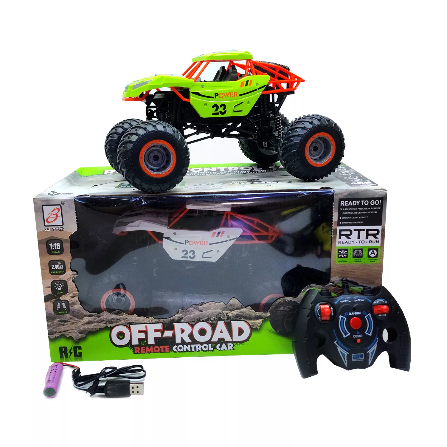 ماشین بازی کنترلی مدل آفرود طرح Ready To Run