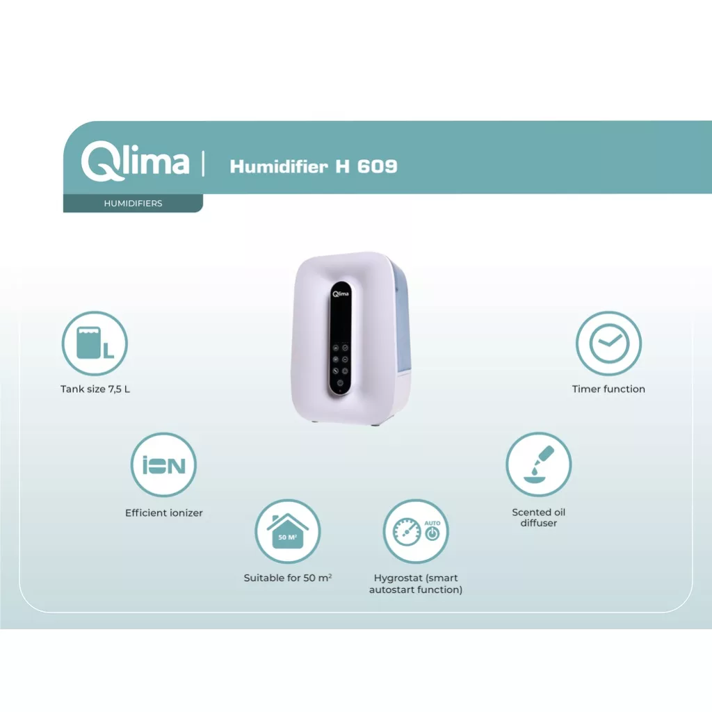 دستگاه بخور سرد و گرم قلیما مدل H 609
