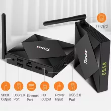 اندروید باکس تانیکس مدل 4/64- TX6S به همراه کیبورد هوشمند تاچ پد