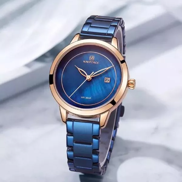 ساعت مچی عقربه ای زنانه نیوی فورس مدل NF5008L - SO-RZ