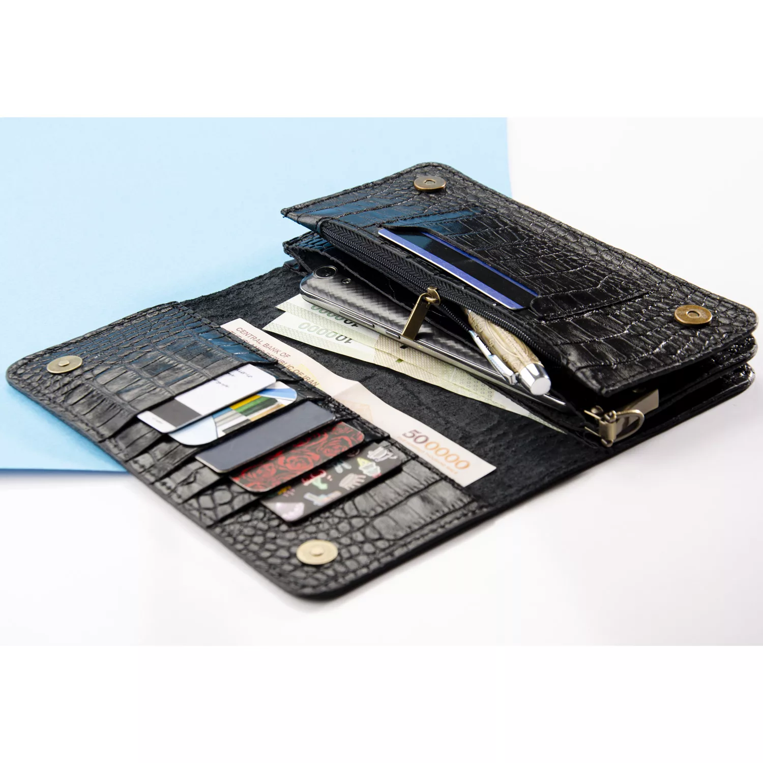 کیف پول چرم عطارد مدل K08