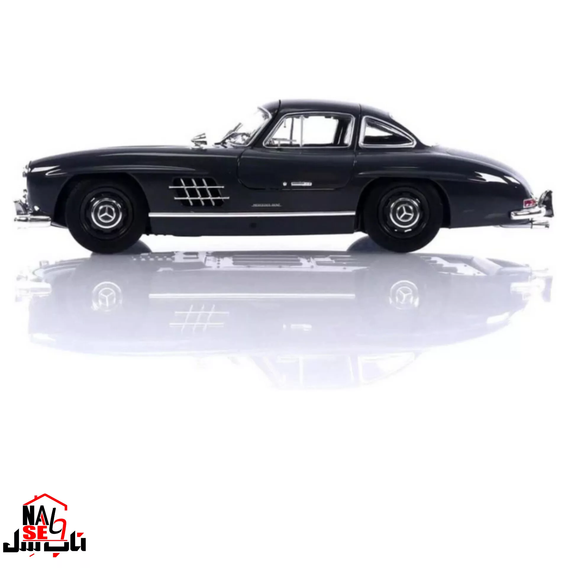 ماکت ماشین ناب سل مدل بنز کلاسیک اس ال Mercedes benz SL300 به همراه جاسوییچی