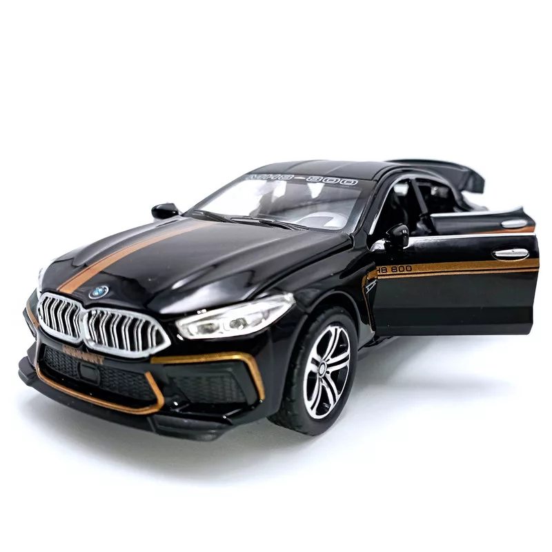 ماکت ماشین مدل عقبکش فلزی موزیکال BMW MANHART M8