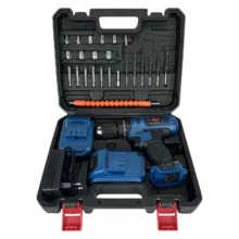 دریل شارژی چکشی باس مدل SK-6050 مجموعه 28 عددی