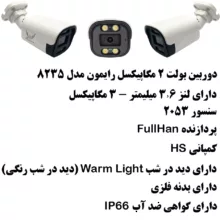 پک سیستم امنیتی دوربین مداربسته رایمون مدل 2 مگاپیکسل کد RP-2MP-MS2T4C13