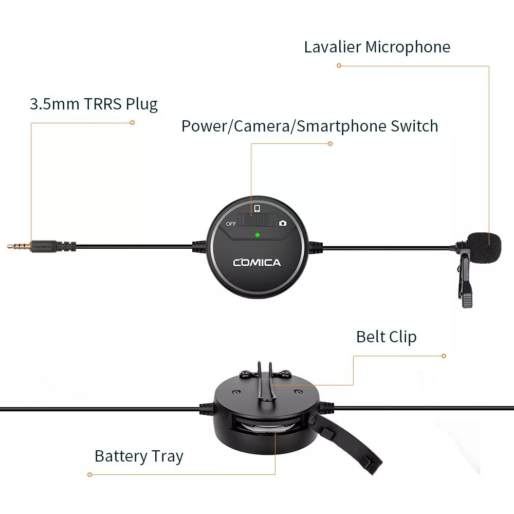 میکروفن یقه ای کامیکا مدل SIG.LAV V03