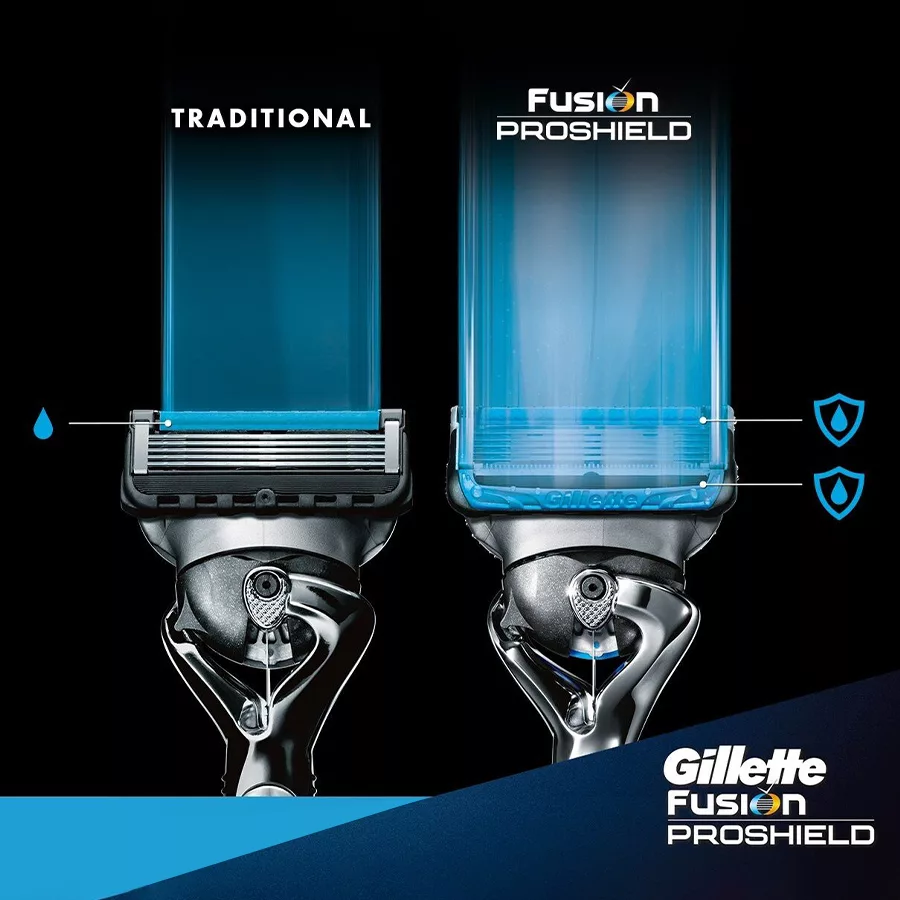 خود تراش ژیلت سری PROSHIELD HANDLE مدل FUSION5+1