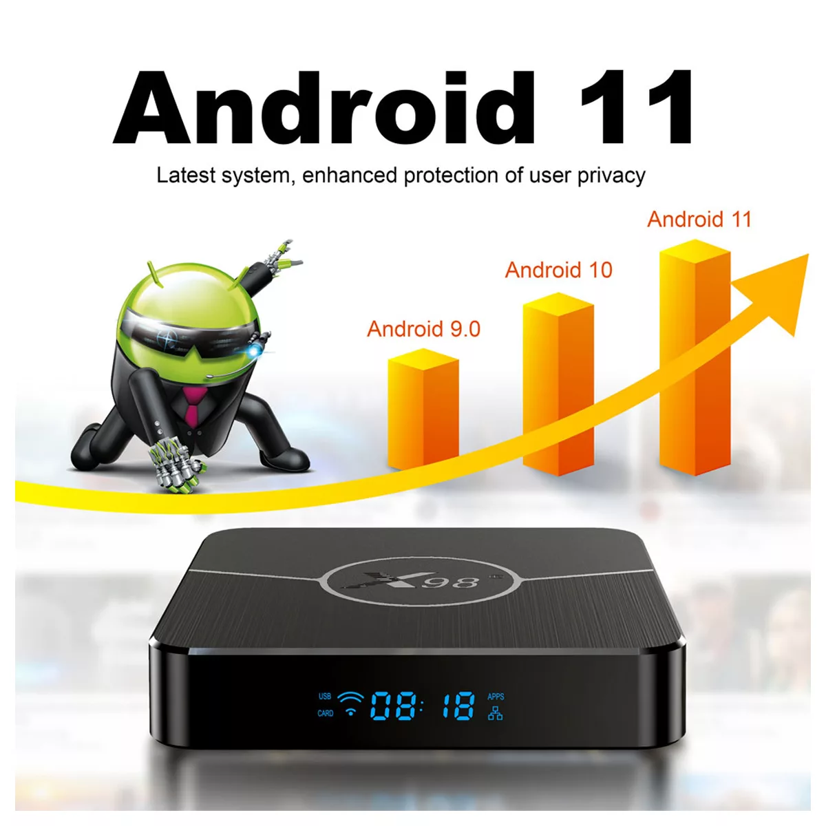 اندروید باکس مدل X98 Plus 4/64