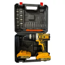 دریل پیچ گوشتی شارژی چکشی جاب مدل JB-4890 P مجموعه 30 عددی