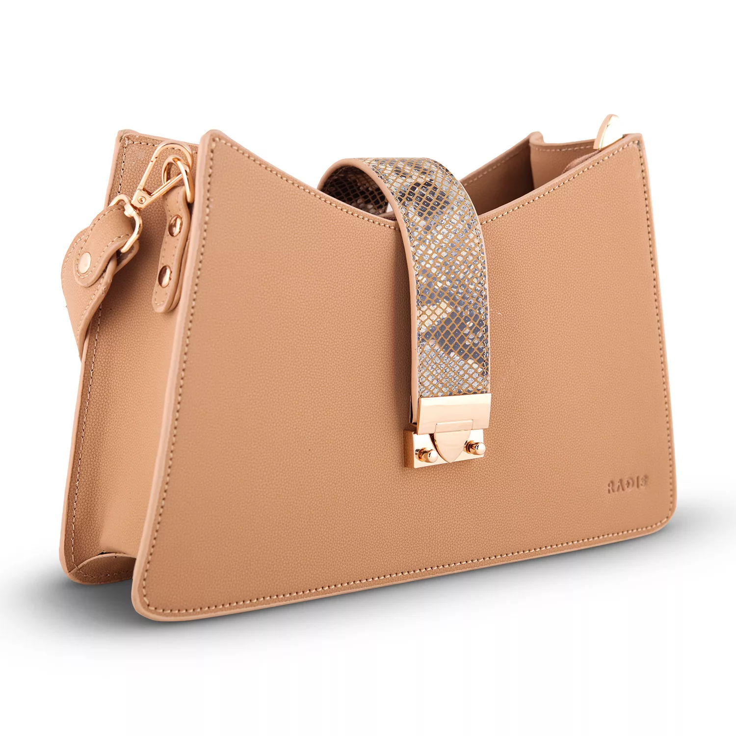 کیف دوشی زنانه چرم رادیس مدل آنجلا کد 138-M.RTL-04