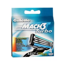 تیغ یدک ژیلت مدل Mach 3 Turbo بسته 3 عددی به همراه تیغ یدک مدل Fusion Proglide