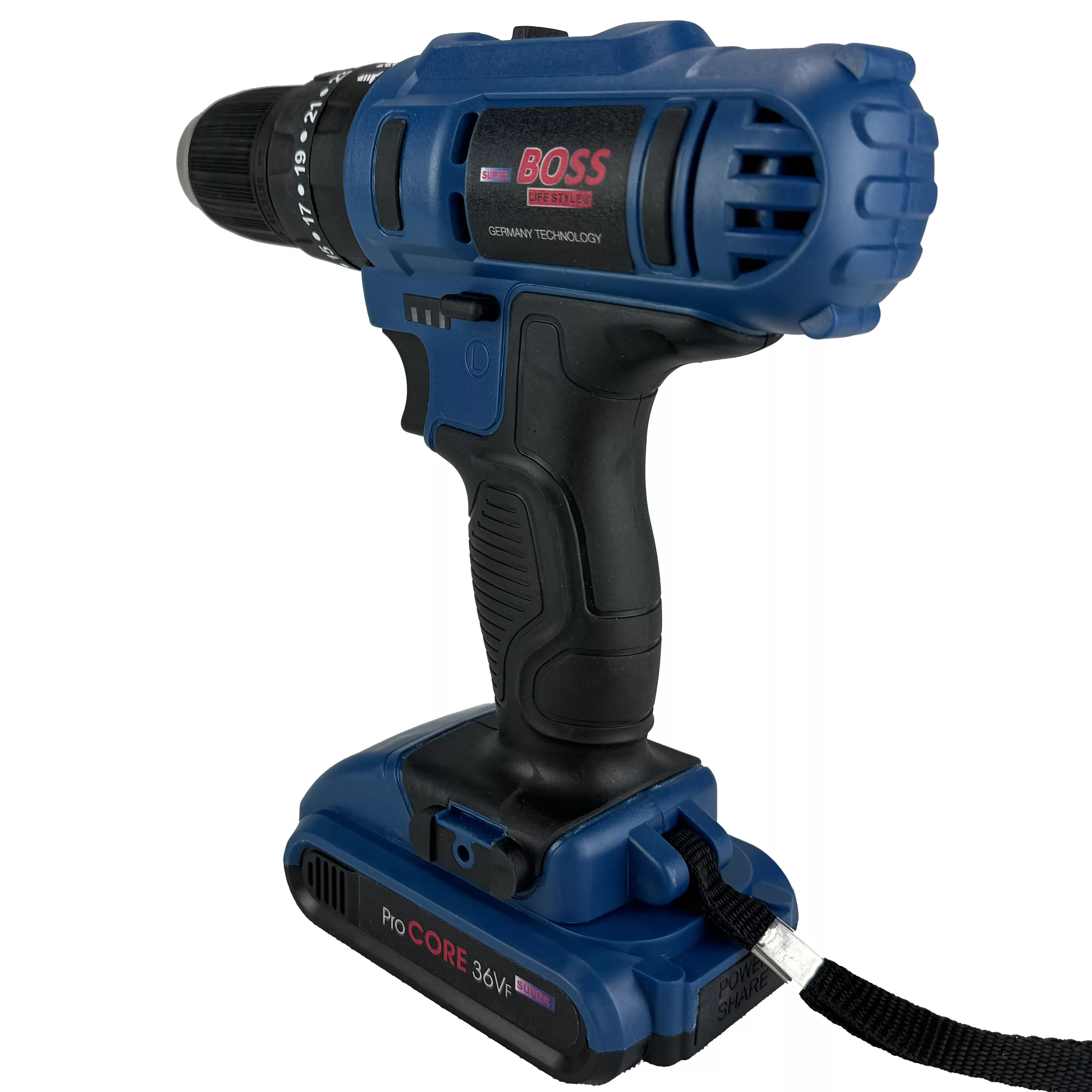 دریل شارژی چکشی باس مدل SK-6050 مجموعه 28 عددی