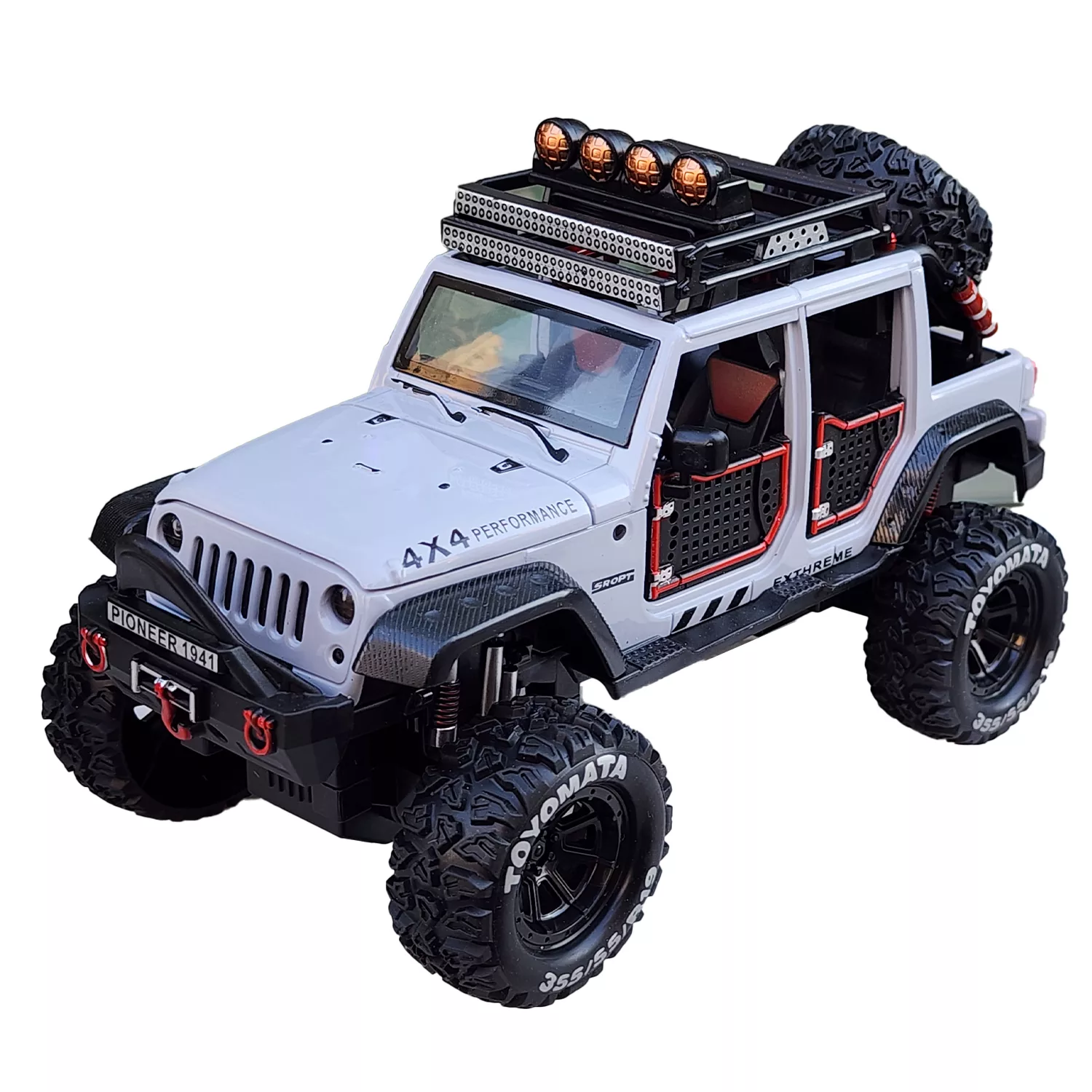 ماشین بازی ناب سل مدل موزیکال چراغ دار Jeep Off Road Wrangle