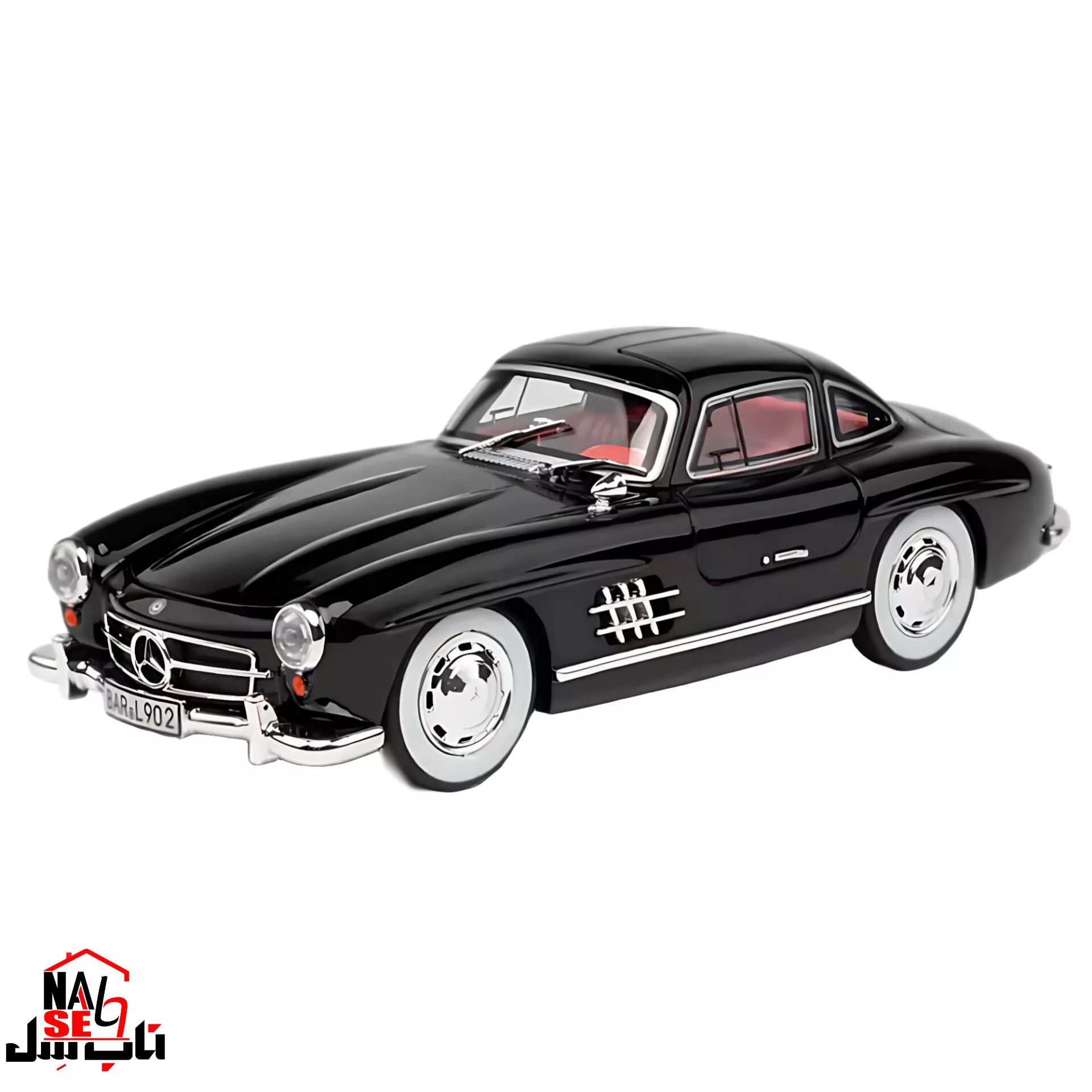 ماکت ماشین ناب سل مدل بنز کلاسیک اس ال Mercedes benz SL300 به همراه جاسوییچی