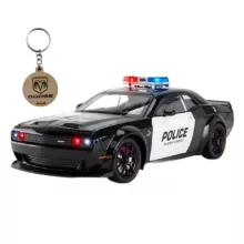 ماکت ماشین ناب سل مدل دوج چلنجر هلکت پلیس فلزی همراه با جاسوییچی Dodge Challenger SRT Police