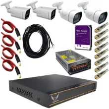 سیستم امنیتی دوربین مداربسته رایمون مدل 2 مگاپیکسل کد  RP-2MP-MS1T-4C-21