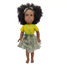 عروسک مدل دختر مو فرفری کد 895 ارتفاع 50 سانتی‌متر