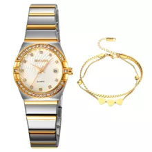 ساعت مچی عقربه ای زنانه اسکمی مدل 2342TGD-Verganti به همراه دستبند