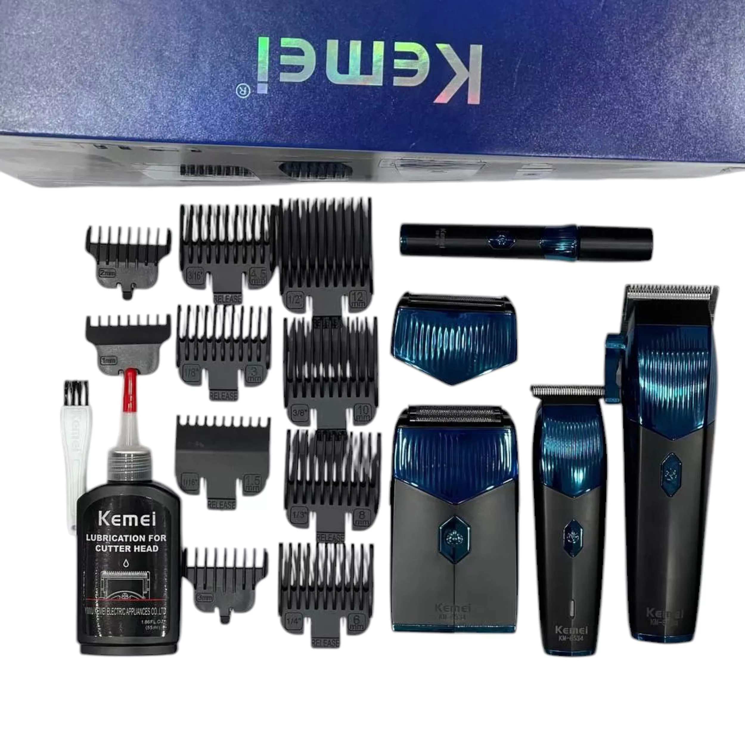 ماشین اصلاح موی سر و صورت کیمی مدل KM-8534 مجموعه 4 عددی