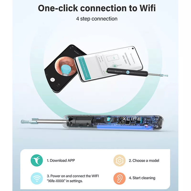 گوش پاک کن هوشمند بیبرد مدل R1 New Pack