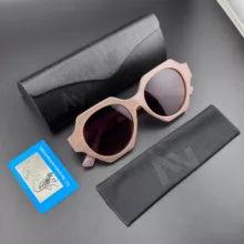 عینک آفتابی چند ضلعی زنانه آلبرت وگ مدل S26106C3 Acetate Avantgarde Visionary