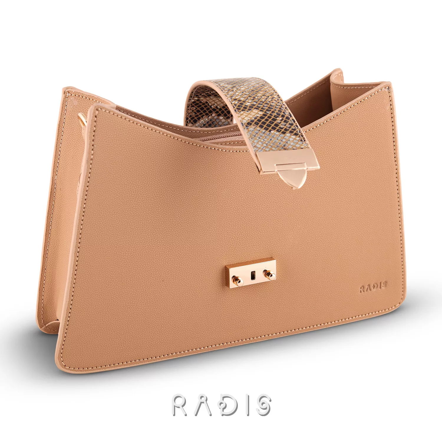 کیف دوشی زنانه چرم رادیس مدل آنجلا کد 138-M.RTL-04