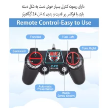 هواپیما بازی کنترلی مدل جت دودزا طرح F-35 LIGHTNING کد 3-660 مجموعه دو عددی