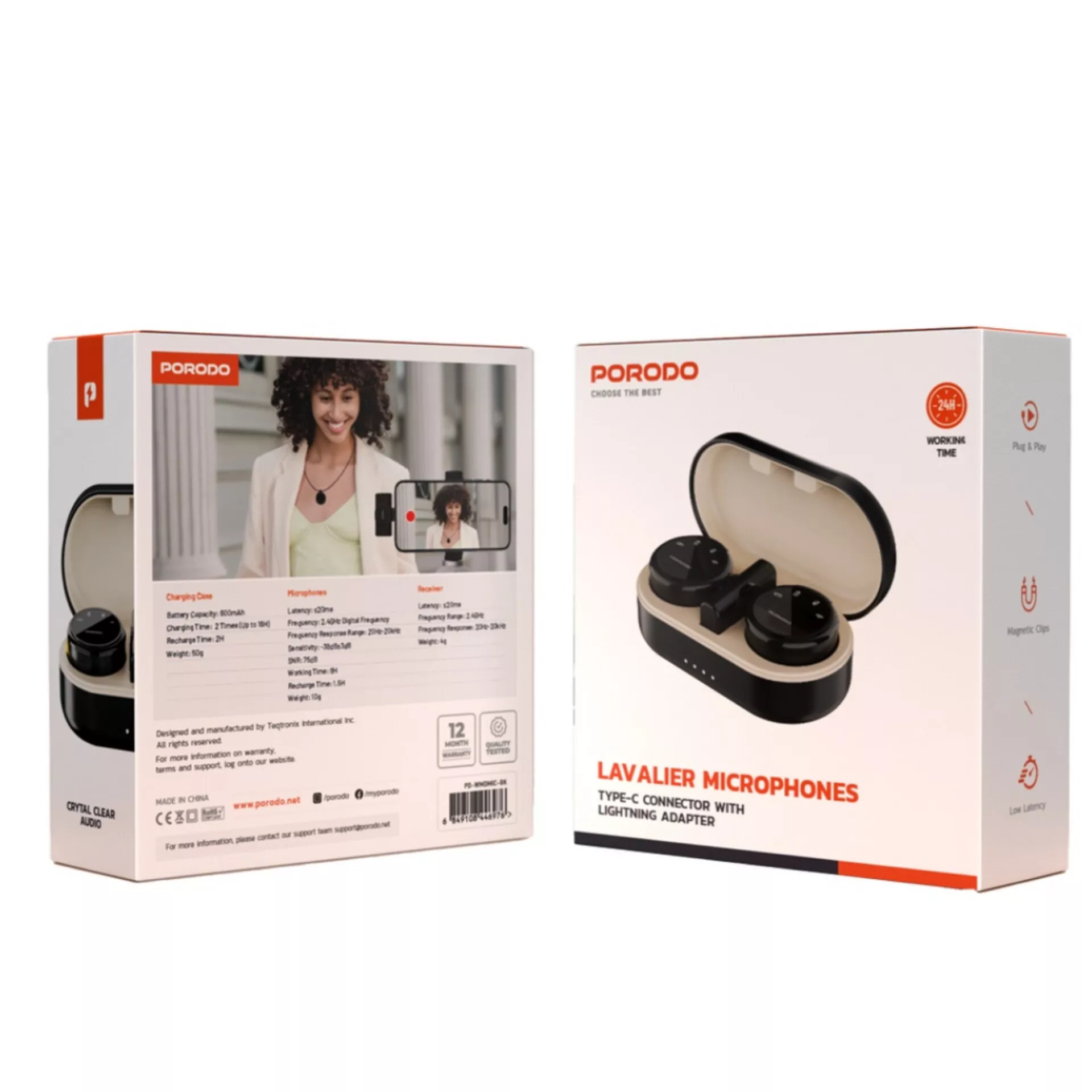 ست میکروفن بی سیم پرودو مدل Lavalier