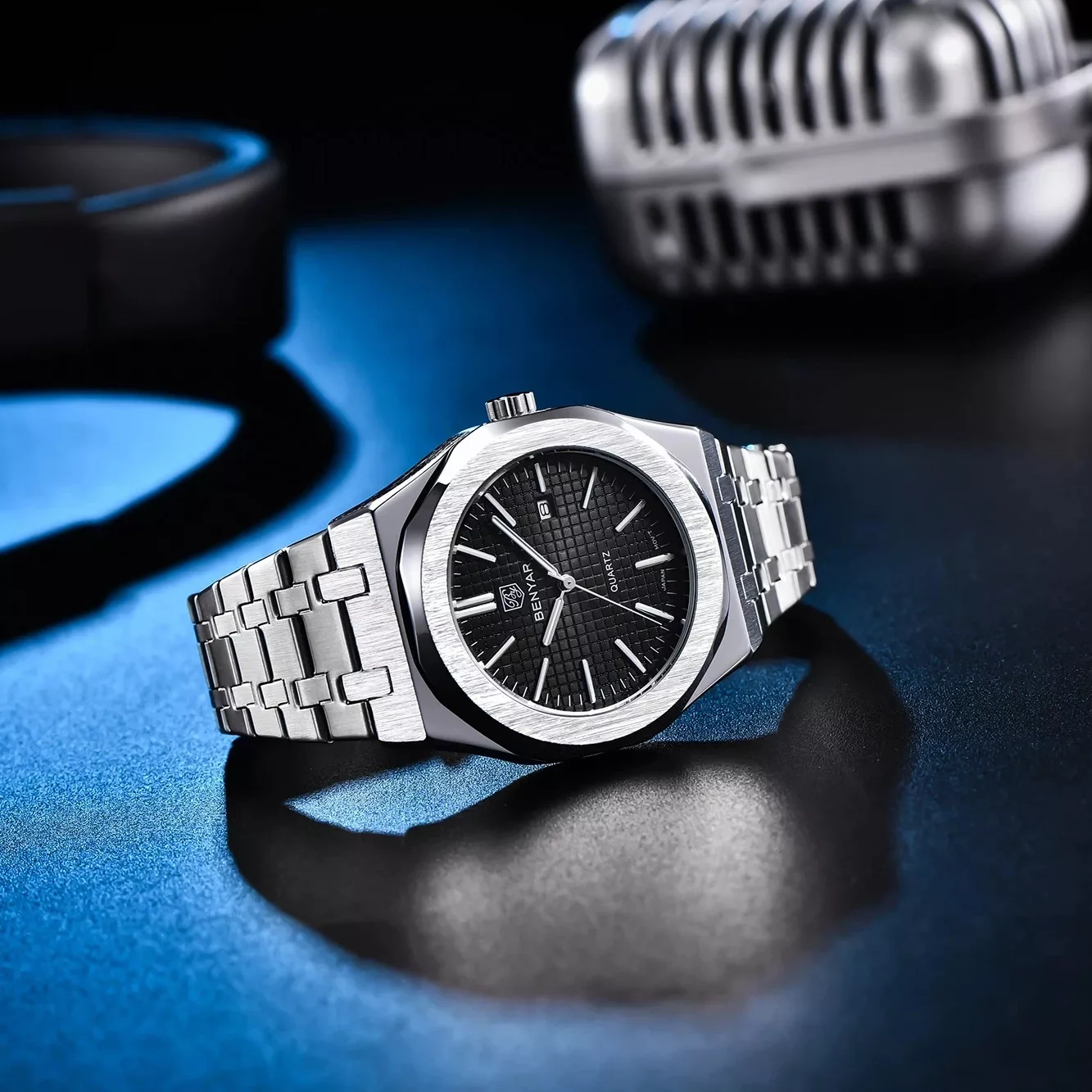 ساعت مچی عقربهای کوارتز بنیار مدل 5156