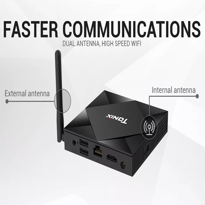 اندروید باکس تانیکس مدل 4/64- TX6S به همراه کیبورد هوشمند تاچ پد