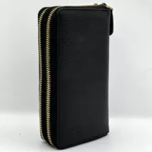 کیف پول چرم آسو مدل فلوتر دوزیپ