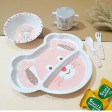 ظرف غذا کودک طرح خرگوش  مجموعه 5 عددی