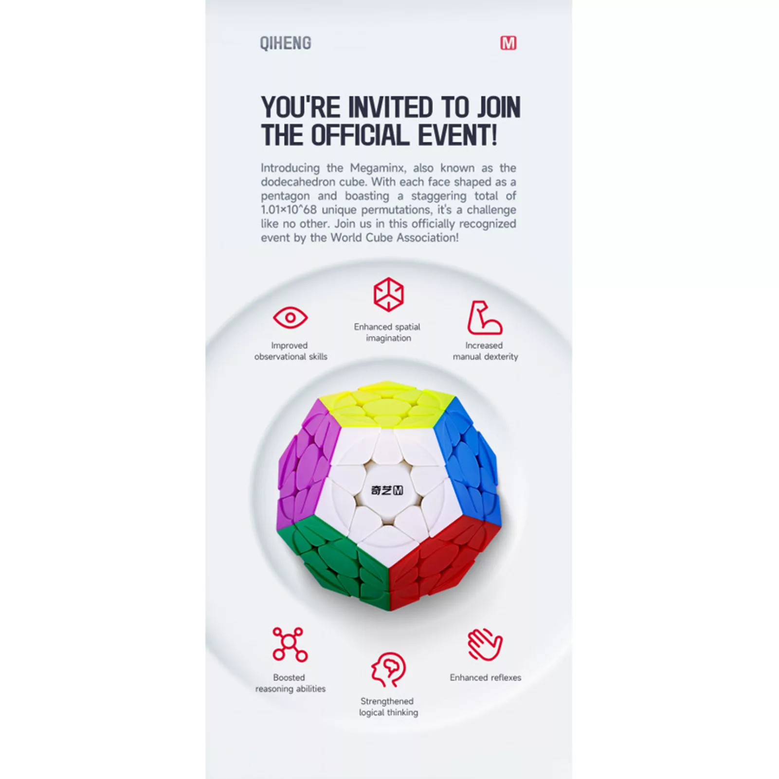 مکعب روبیک چی ای مدل مگامینکس مگنت کای وای 3×3