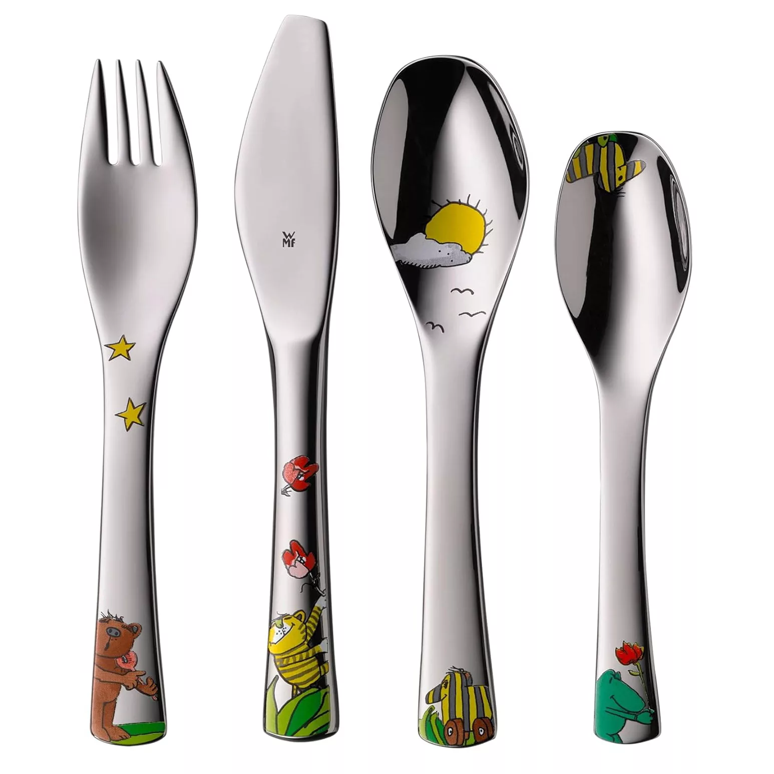 ست قاشق و چنگال و کارد کودک دبلیو ام اف مدل Janosch مجموعه 4 عددی
