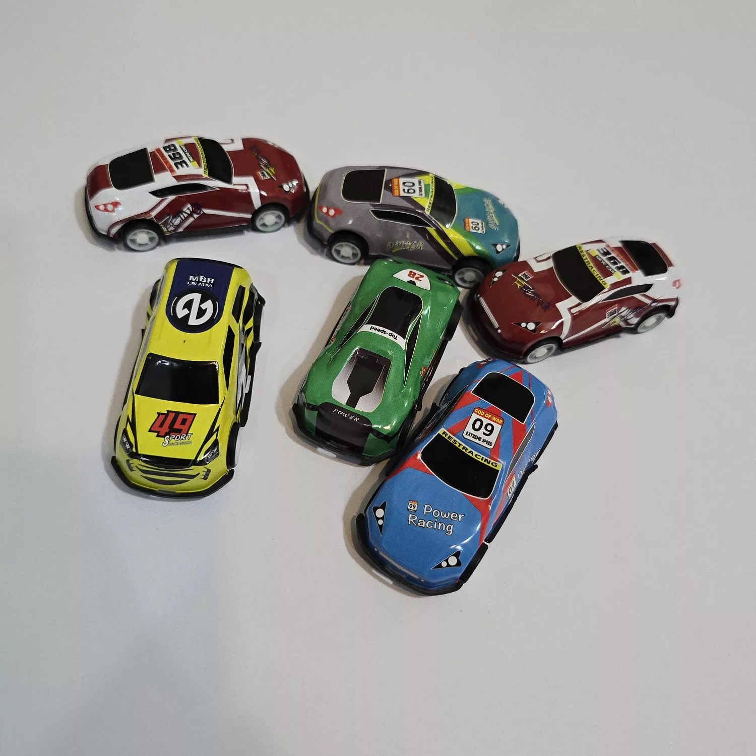 ست 50 تکه ماشین بازی مدل SPEED RACING کد 1-668