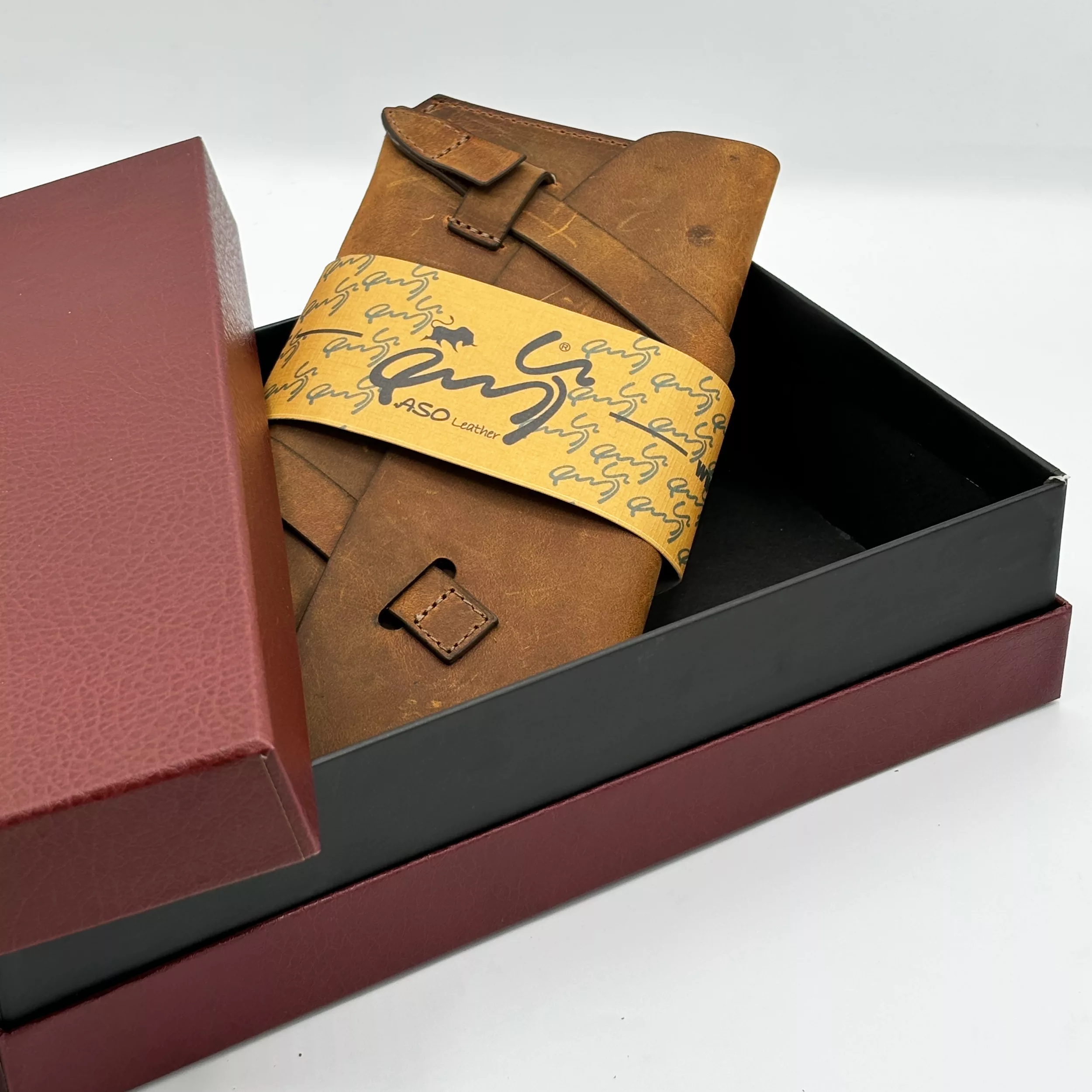 کیف پول چرم آسو مدل باراباس