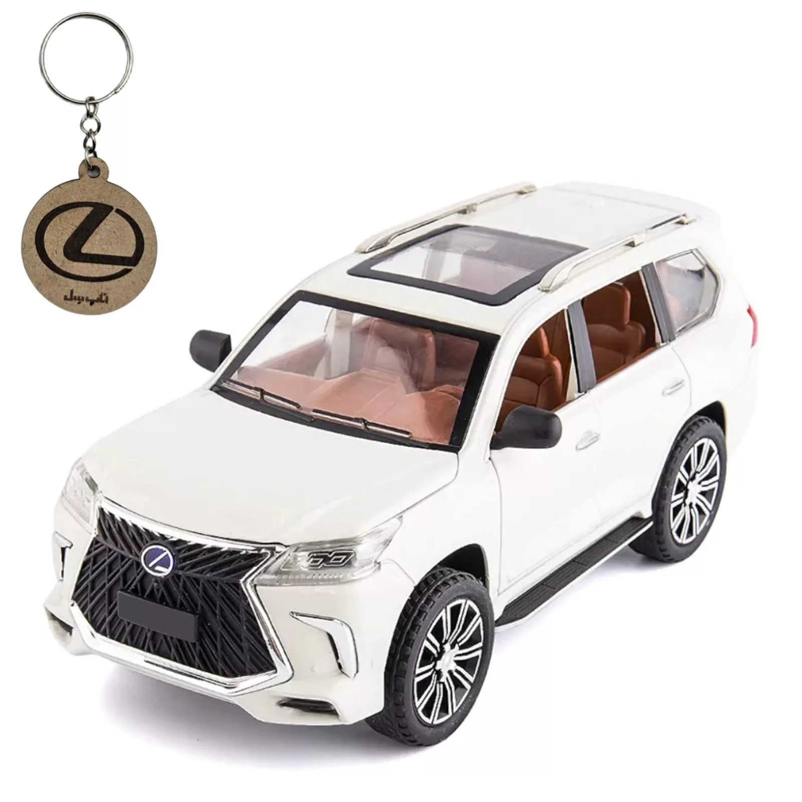 ماکت ماشین ناب سل مدل لکسوس lx570 دودزا به همراه جاسوییچی
