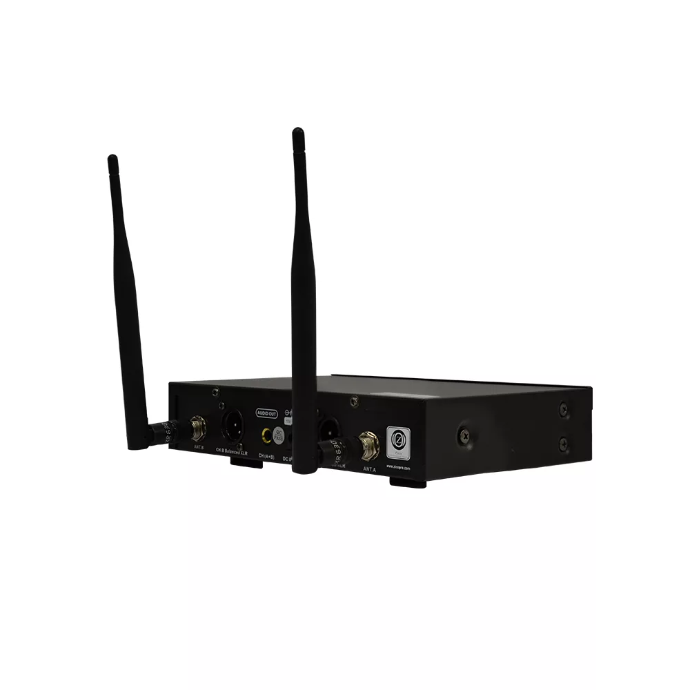 ست میکروفن بیسیم 2 کانال یقه ای و دستی زیکو مدل UH600HC