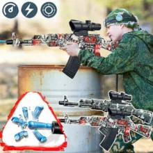 تفنگ بازی مدل کلاشینکف تیر ژله ای AK47