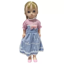 عروسک سوییت بیبی مدل دختر مزرعه طرح DOll world ارتفاع 41 سانتی‌متر