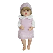 عروسک مدل لباس بافتنی کلاه دار کد 4353 ارتفاع 50 سانتی متر