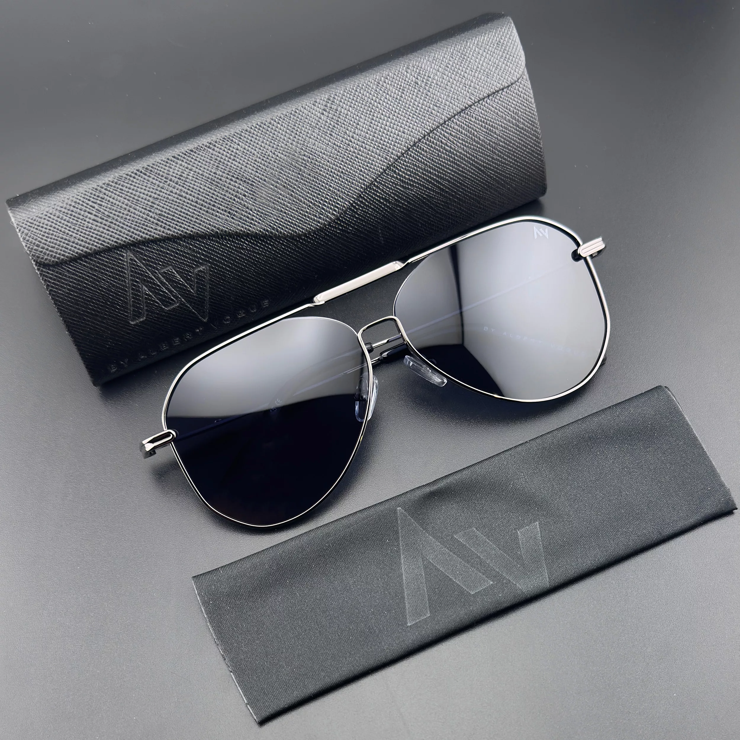 عینک آفتابی خلبانی پلاریزه آلبرت وگ مدل JS8557C31-P269 Avantgarde Visionary