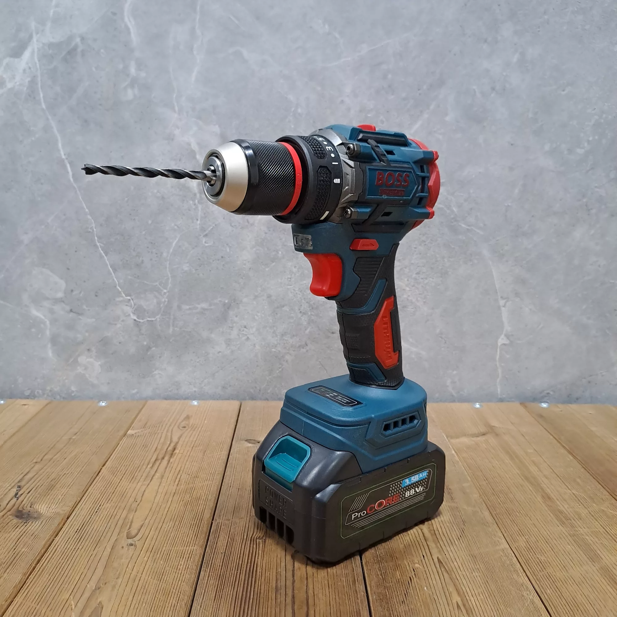 مجموعه 28 عددی دریل پیچ گوشتی شارژی براشلس صنعتی باس مدل LIFE _ STYLE