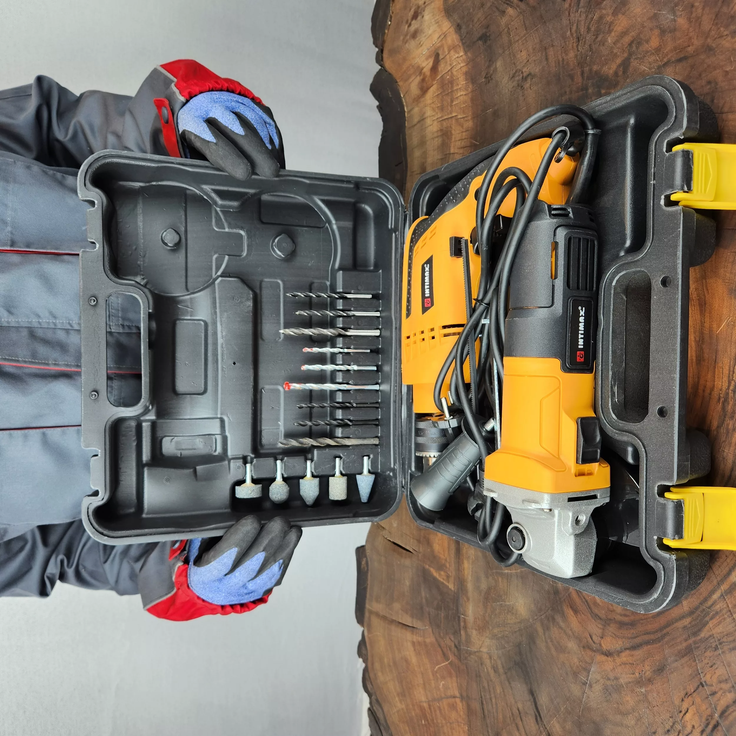 مینی فرز و دریل چکشی اینتیمکث کد 0905