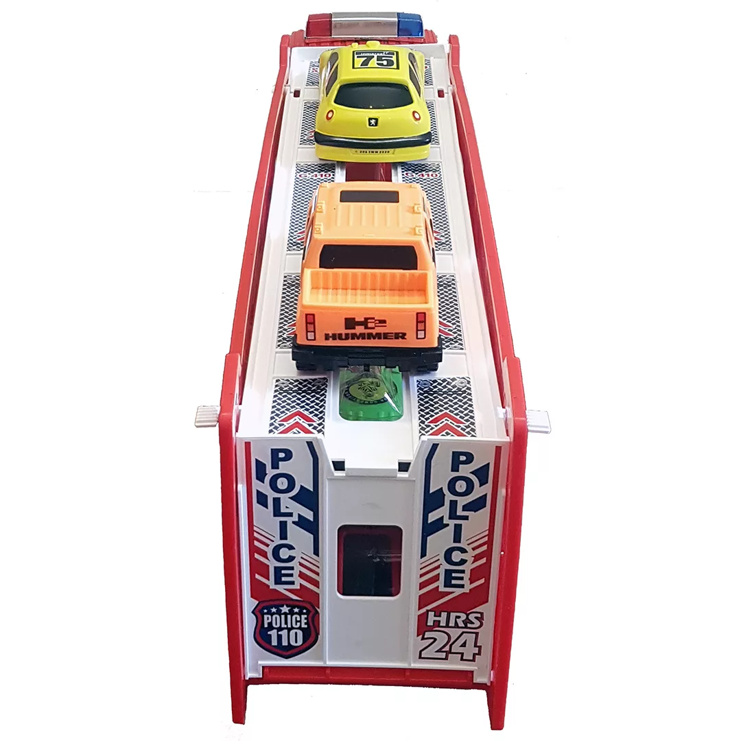 ماشین بازی مدل تریلی حمل خودرو مجموعه 5 عددی