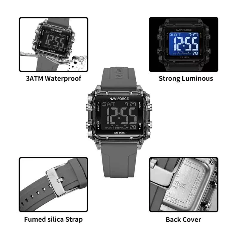 ساعت مچی دیجیتال نیوی فورس مدل NF 7101 RG BG